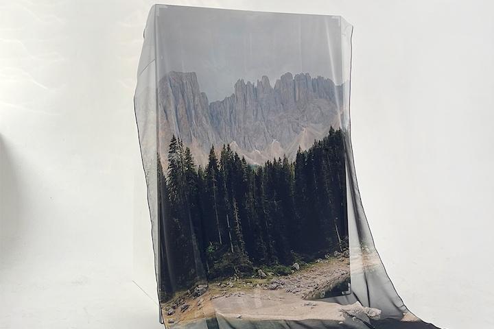 [단독] 자연 그대로, 미드센추리 쉬폰 패브릭 포스터 커튼 3size 5type