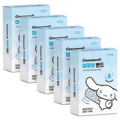 아텍스 시나모롤 아쿠아 밴드 표준형, 25 x 63 mm, 10개입, 5개 - 반창고/밴드 | 쿠팡