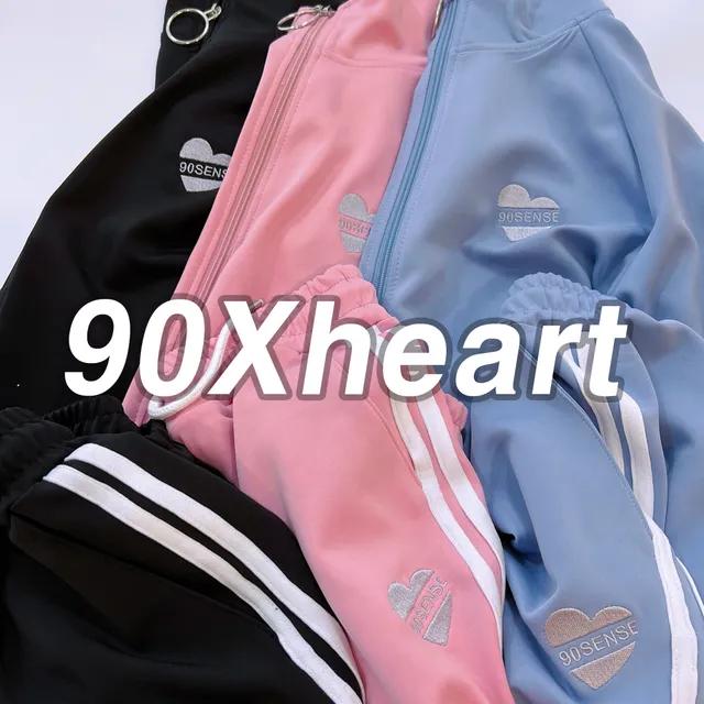 90xheart track pants 3color