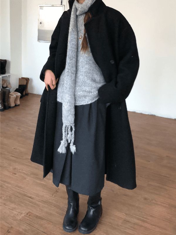 오네 원 턱 클래식 스커트