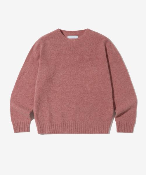 PURE WOOL WHOLEGARMENT KNIT_PINK