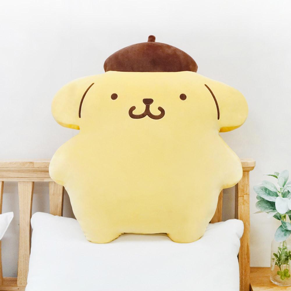 폼폼푸린 페이스 모양쿠션 바디쿠션 66x63cm 애착 극세사스판 안고자는 바디필로우 캐릭터 모찌모양쿠션