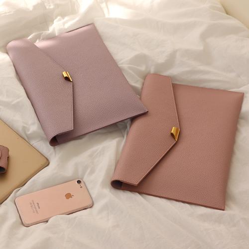 아이패드&노트북 가죽 파우치, 클러치백 겸용