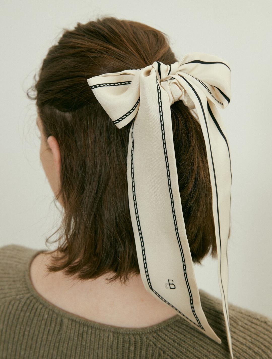 lean hair scarf (2color) - 스크런치 포함