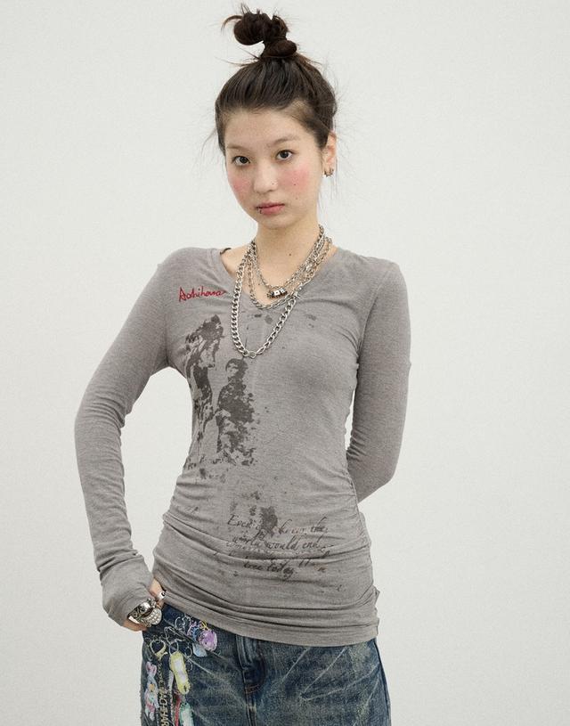 Achihara Apple Tree Pleats T-Shirt (3color)