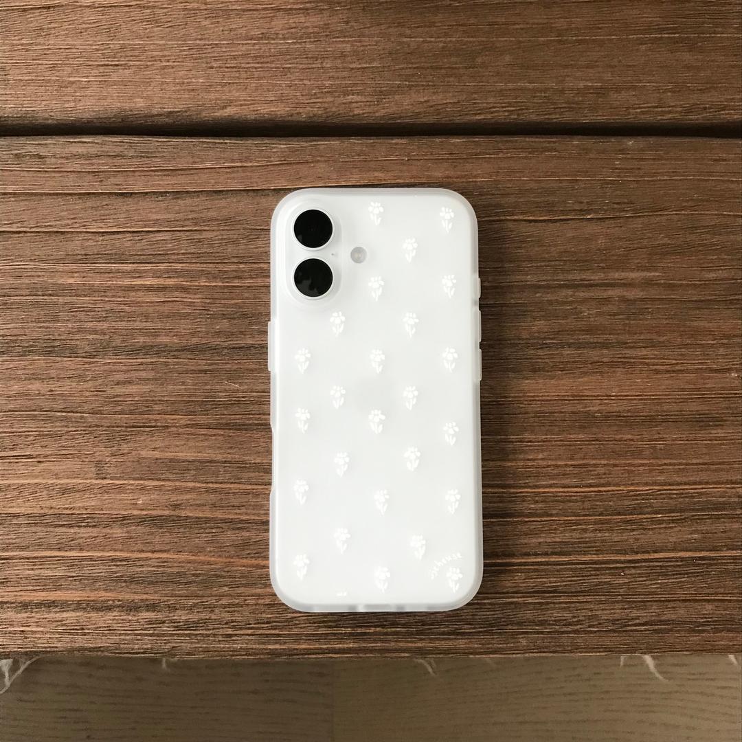 flower lace phone case (반투명 젤리 케이스)