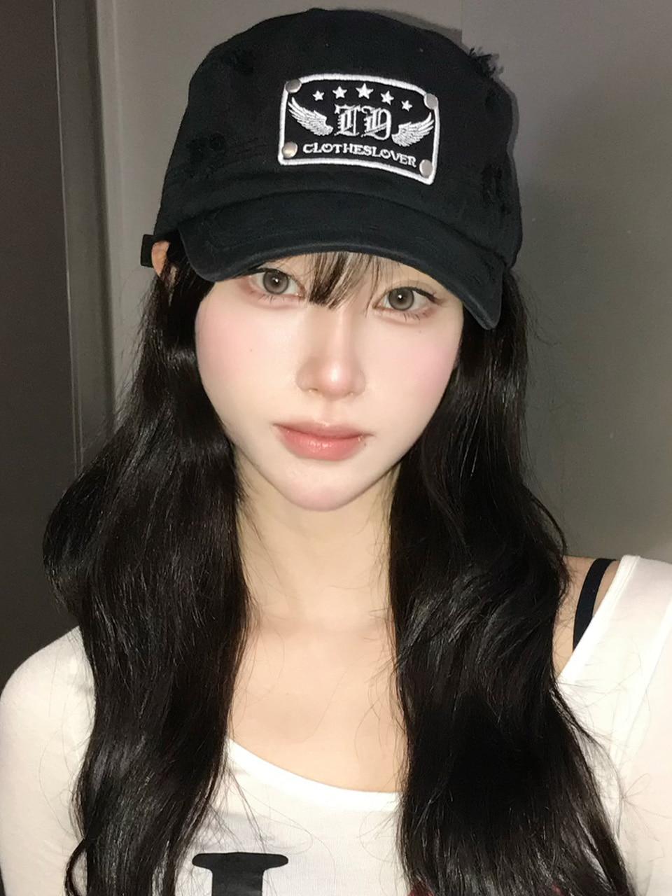 [3/13 예약배송] EL DAMAGE PATCH CAP(BLACK)