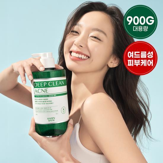 해피바스 딥클린 시카티트리 등드름 바디워시 900g 3종 택1