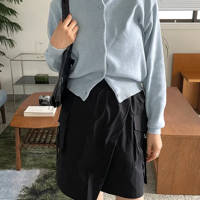 [당일🚀/1천장판매] 미츠 라운드 루즈핏 가디건 10C *국내생산*