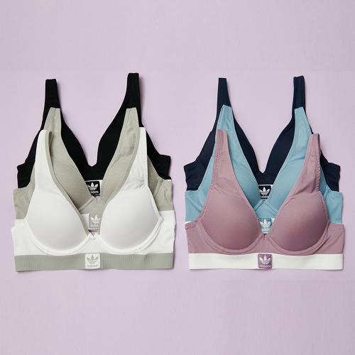 아디다스 언더웨어(ADIDAS UNDERWEAR)  (노와이어) 트레포일 페일 브라 - 사이즈 & 후기 | 무신사