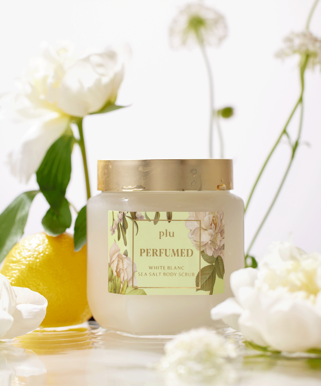 플루 [스푼증정] 퍼퓸드 씨솔트 바디스크럽 화이트블랑 500g