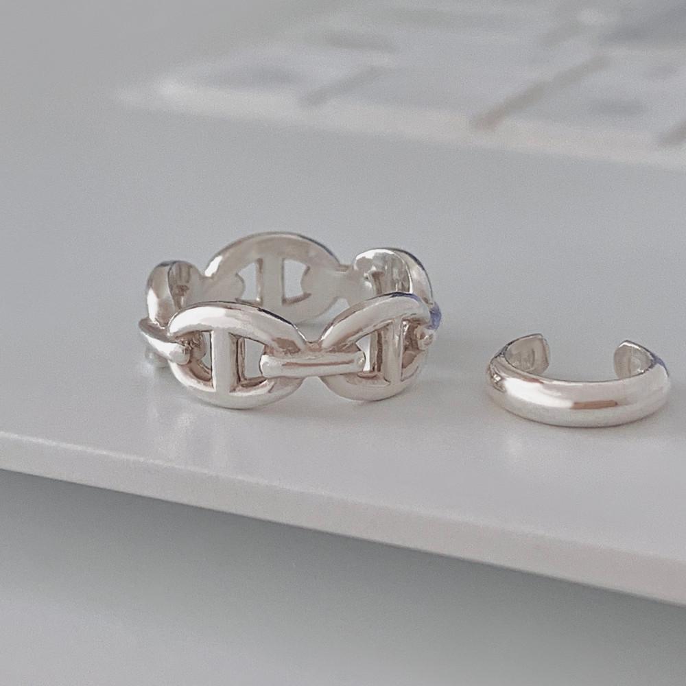 샹달 실버 반지