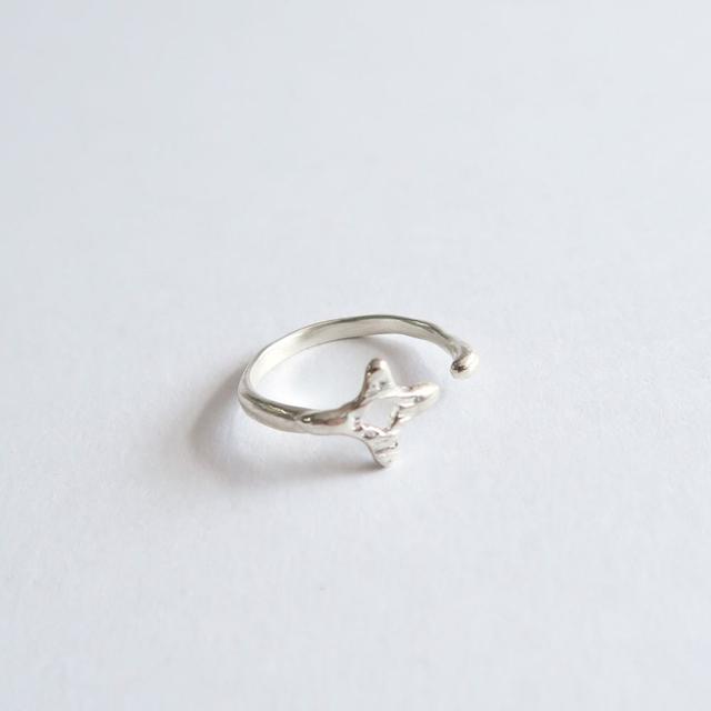 Forsythia open ring [silver/gold]