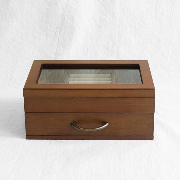 여행상점 [여행상점 제작상품] 우드 액세서리 케이스 (2단) - 위시버킷