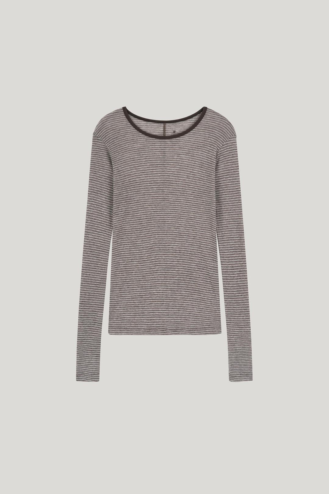 ST wool tencel t-shirt_brown