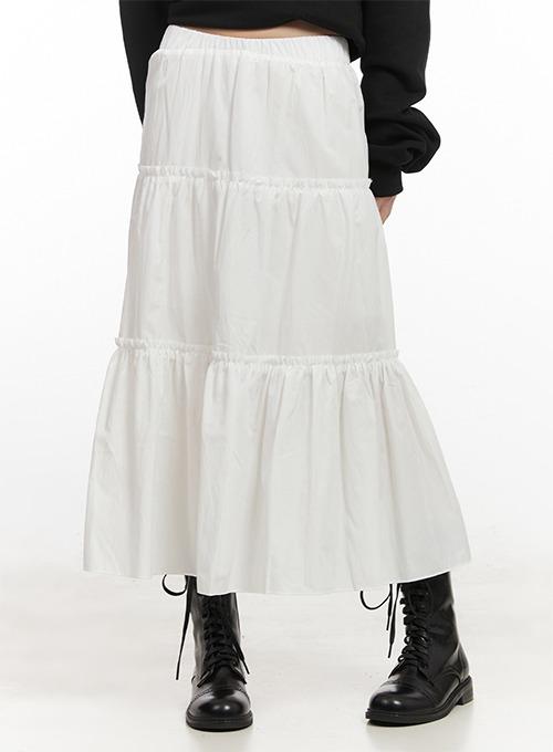 클로즈클립 포디 캉캉 플레어 롱스커트 CB1501