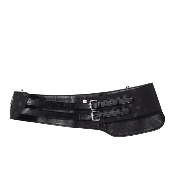 DOT PRINTED POCKET BELT (BLACK)