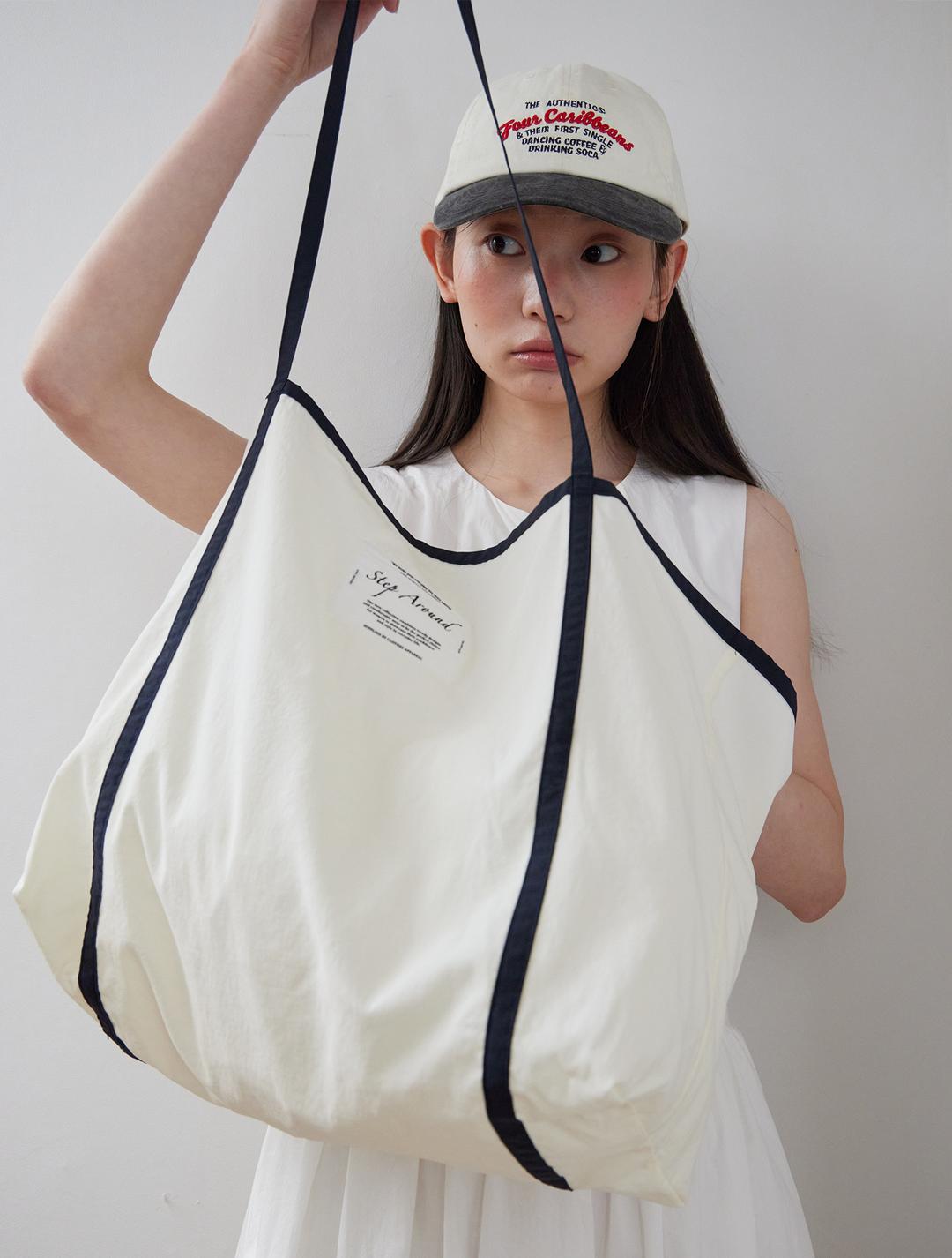 스텝어라운드 Line summer beach bag_NAVY