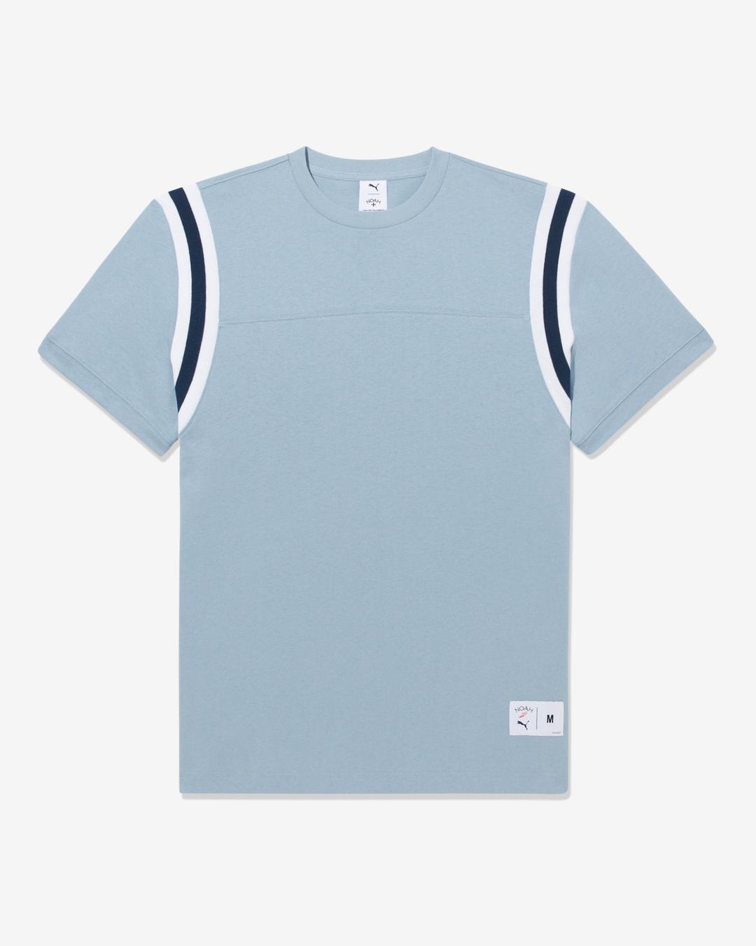 PUMA x Noah Jet Sleeve Jersey Top - Light Blue / XS