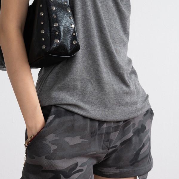 Camo Low Shorts (Charcoal)