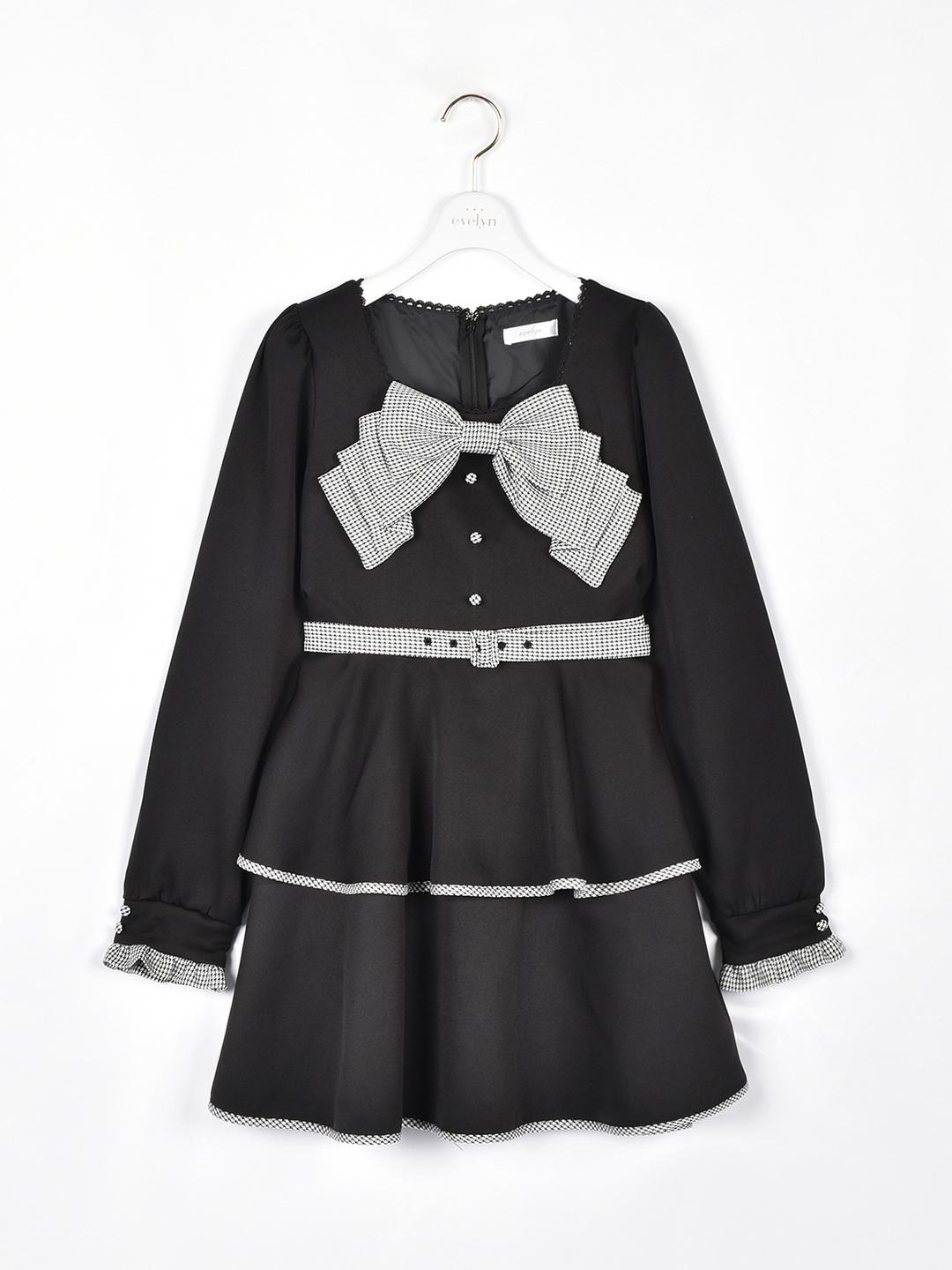 ビッグリボンティアードワンピース