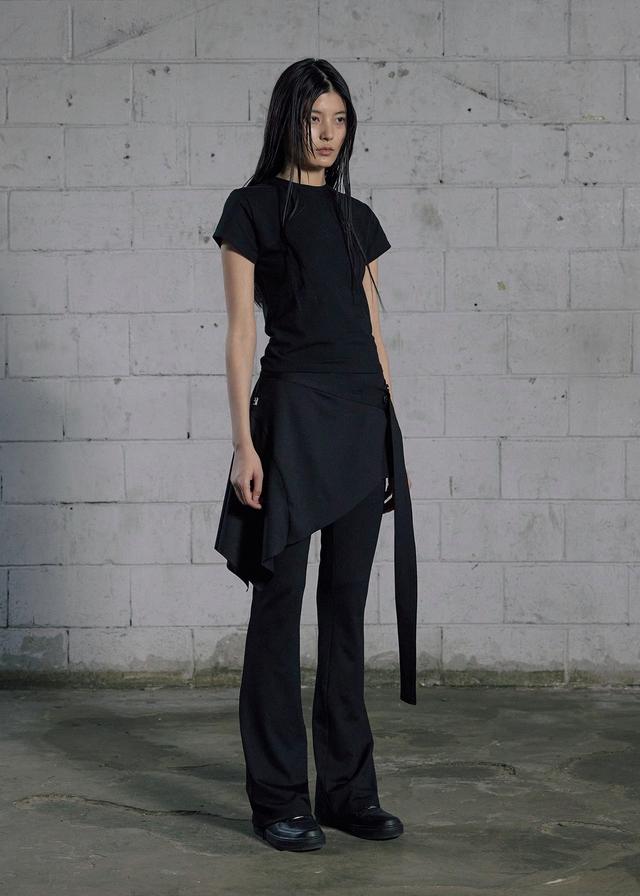 BASIC ROUND NECK T, BLACK