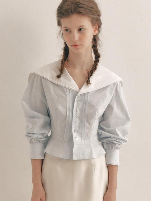 Sailor Peplum Blouse