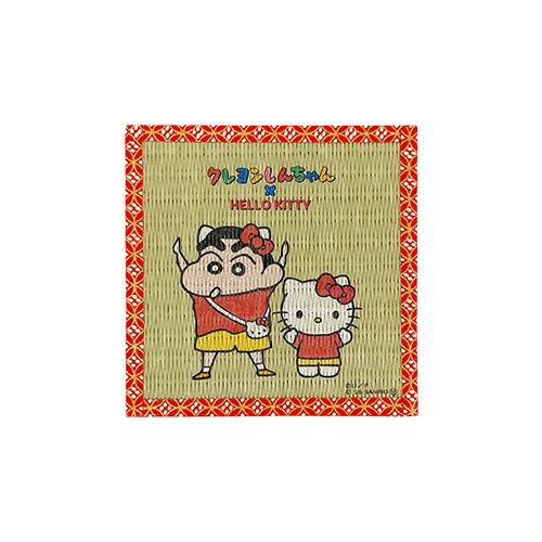 헬로키티 짱구는 못 말려 콜라보 스퀘어 다다미 코스터 A
