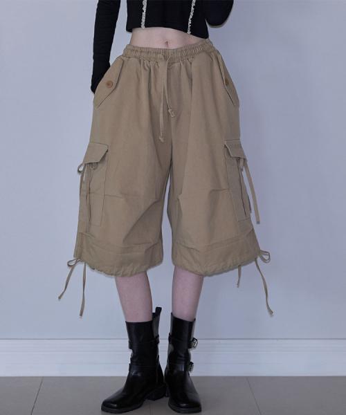 Parasuit Bermuda Pants [Beige]