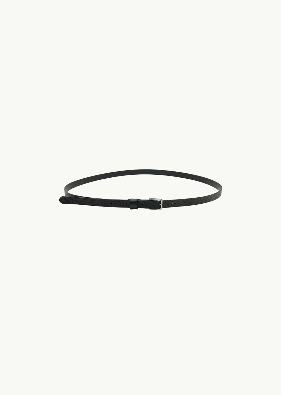 leather belt, snake pattern
