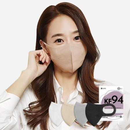 [세트] 앱솔루트KF94(MB) 숨쉬기편한 새부리형 마스크 컬러 4종 각 10매씩 총 40매