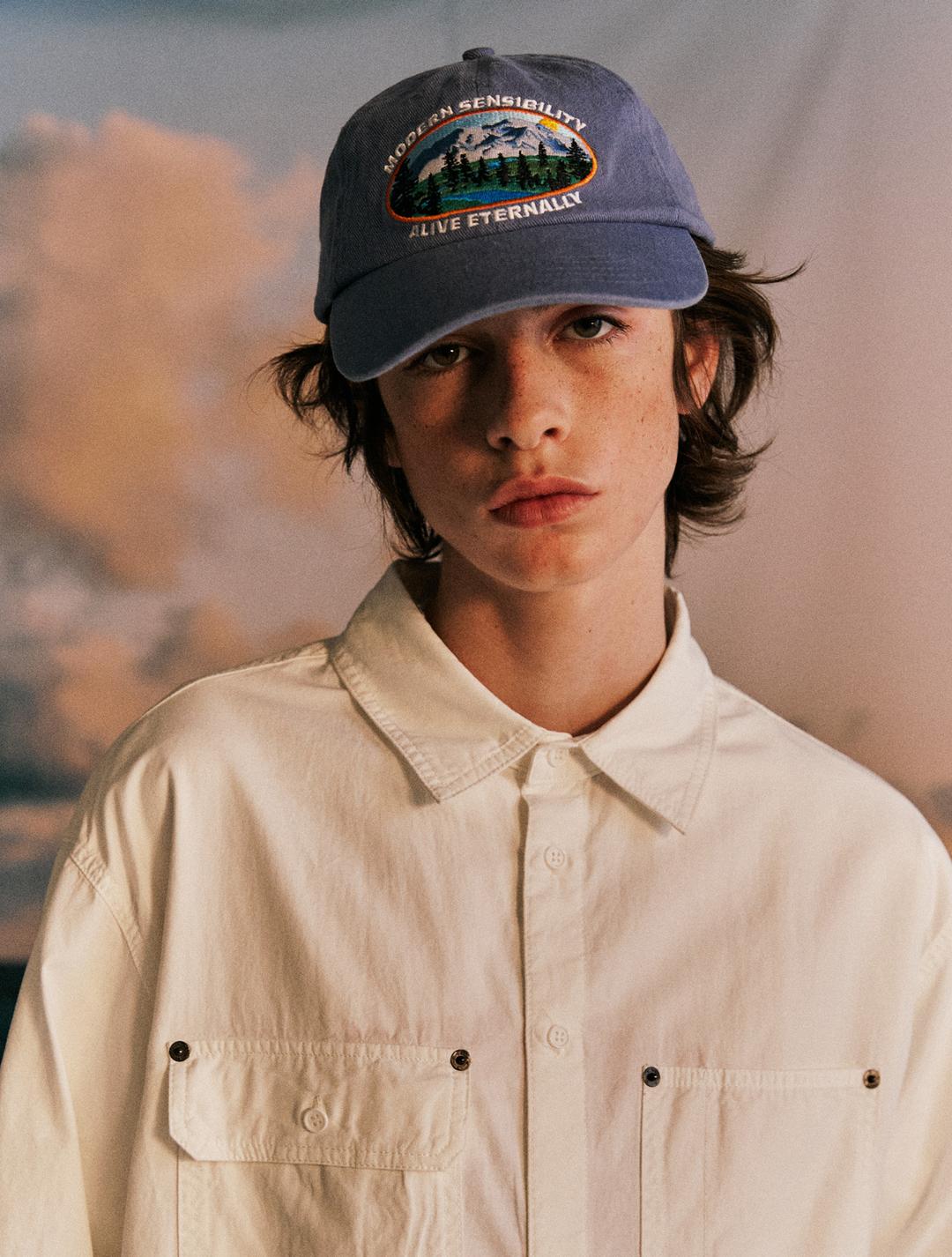 헤드웨어 9304   마운틴 블루 코튼 볼캡