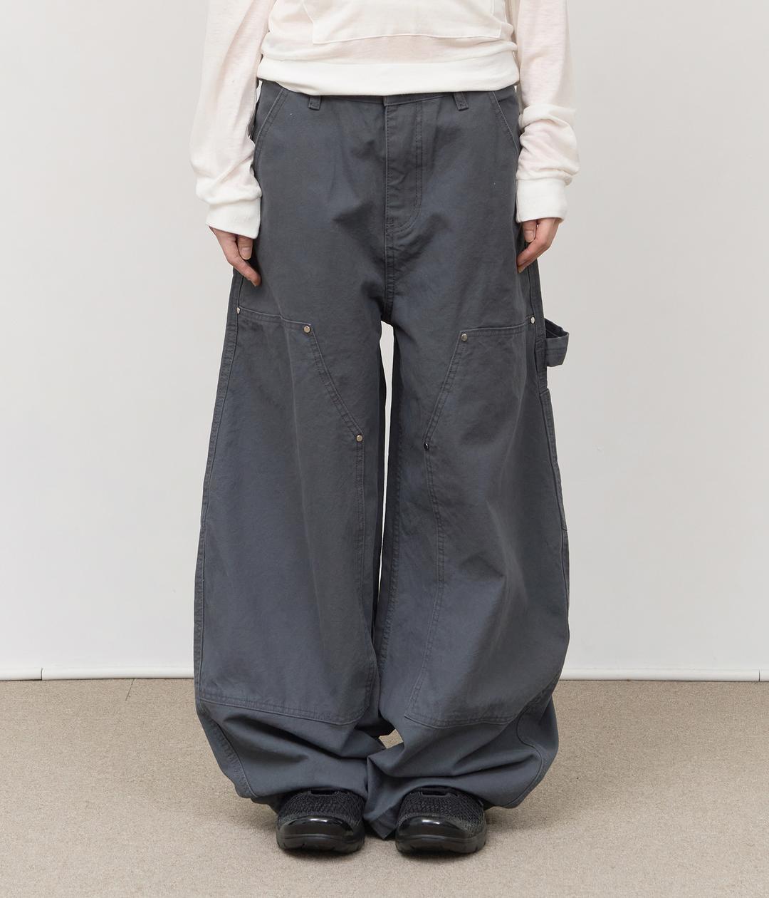 Six Canvas Carpenter Pants (2color)