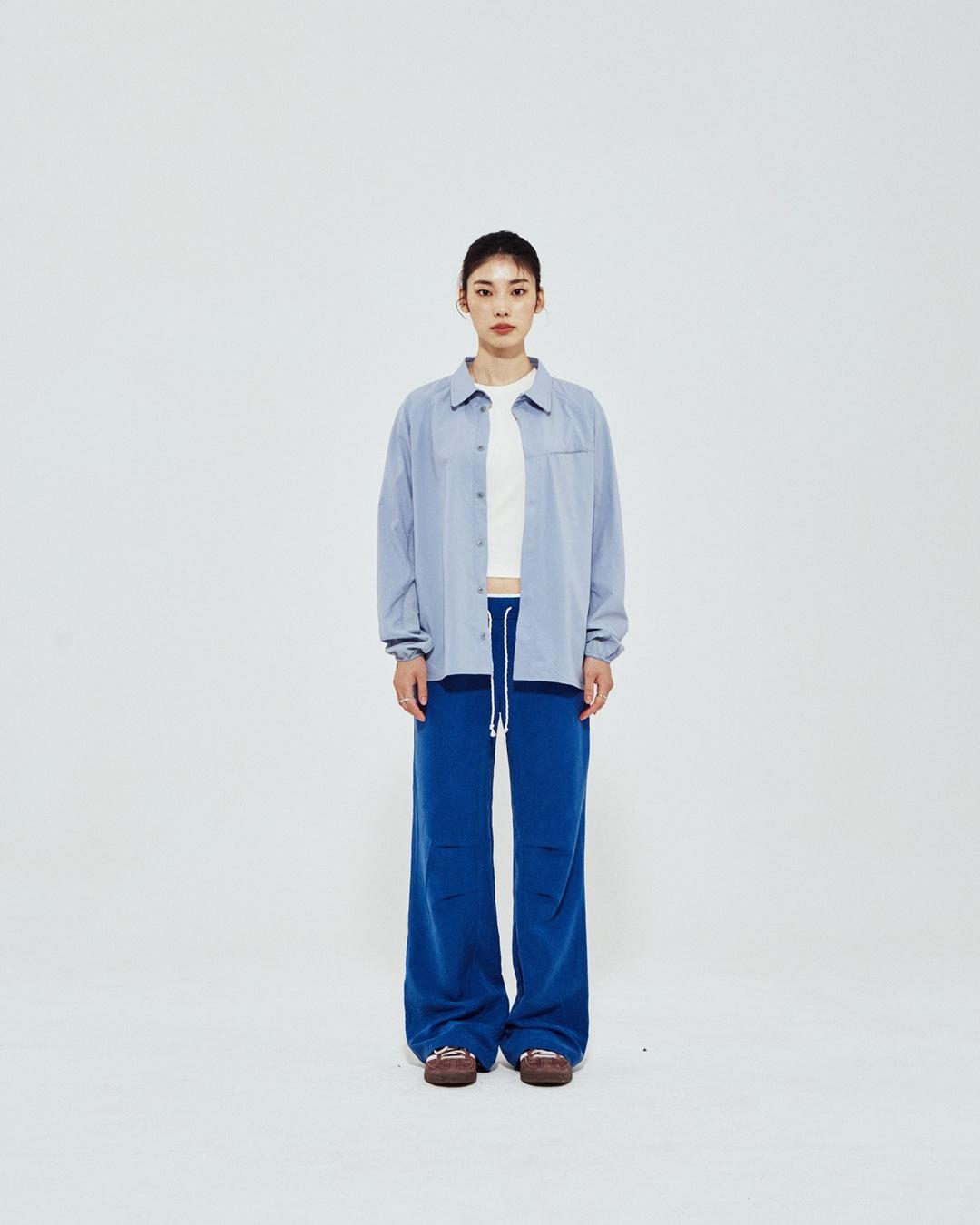 Slit Pocket Shirt Jacket_Gray