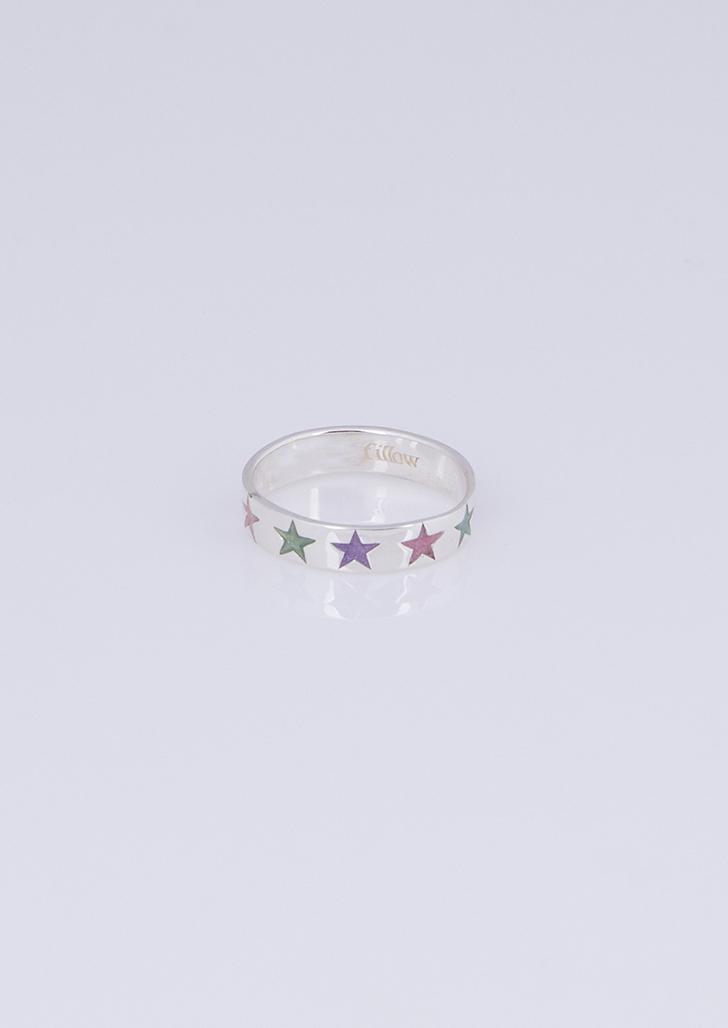 flat charming patterned ring color