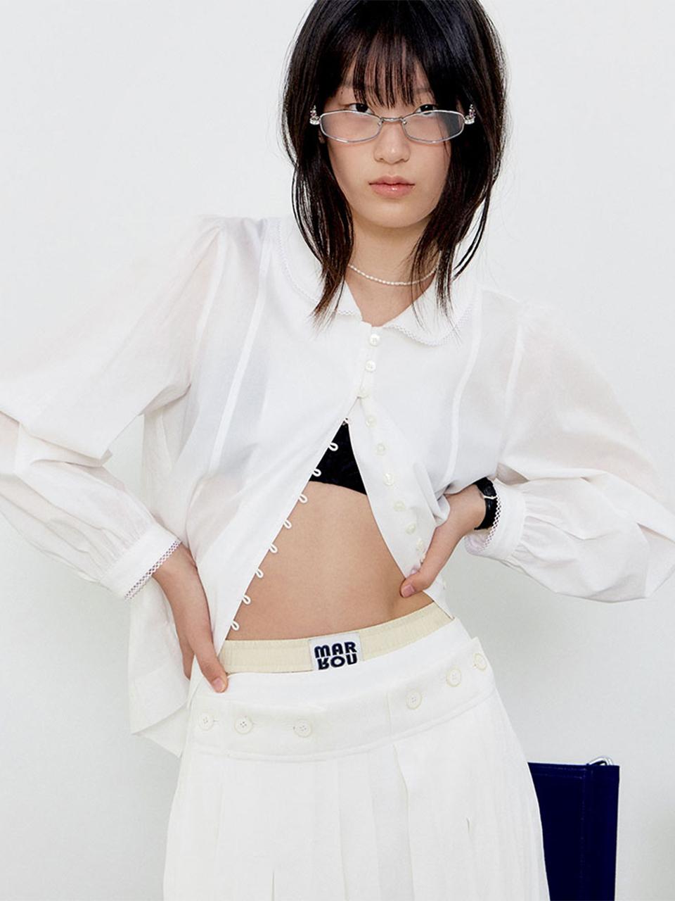 25 Spring_ Ivory Vintage Blouse