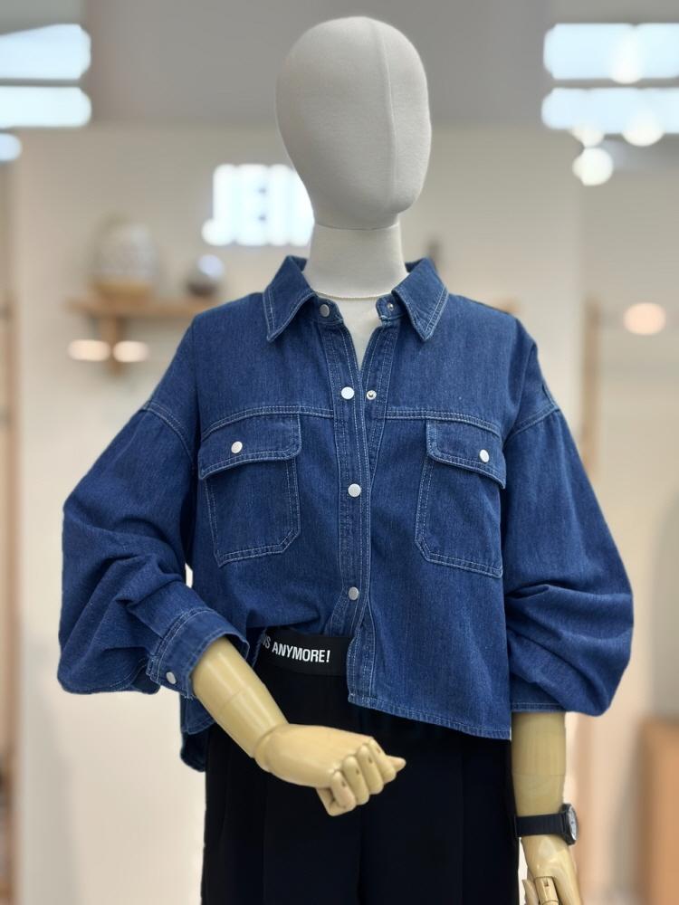 숏  데님 남방   JNTDB001B