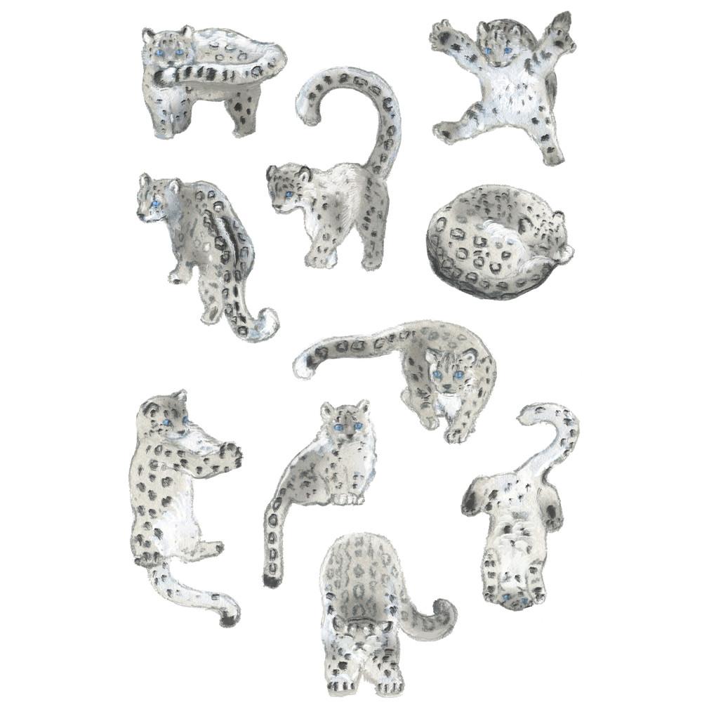 [은민] 눈표범 스티커 : 고사리잡화점