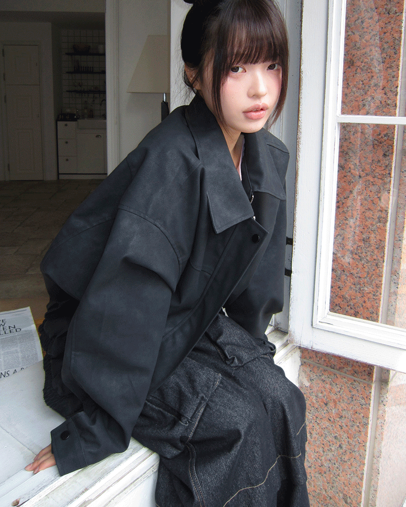 원더원더 [빈티지🤎] 제란 오버핏 스웨이드 자켓