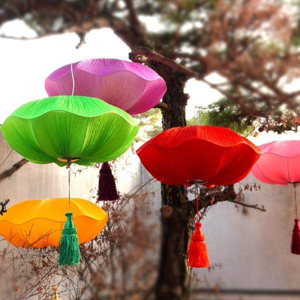 연잎등 (5색택1) - 부처님오신날 연등 연꽃등