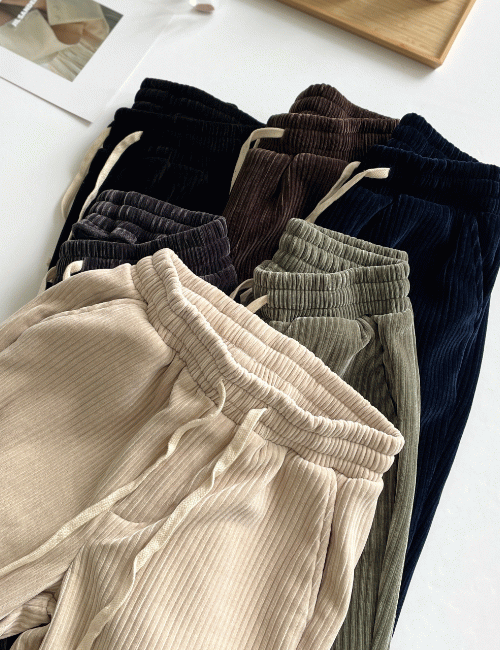 소프트 골덴 와이드 팬츠 (6color)