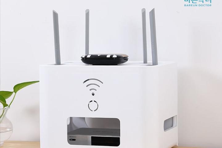 셋톱박스 정리함 셋탑박스 와이파이 보관 정리 수납함