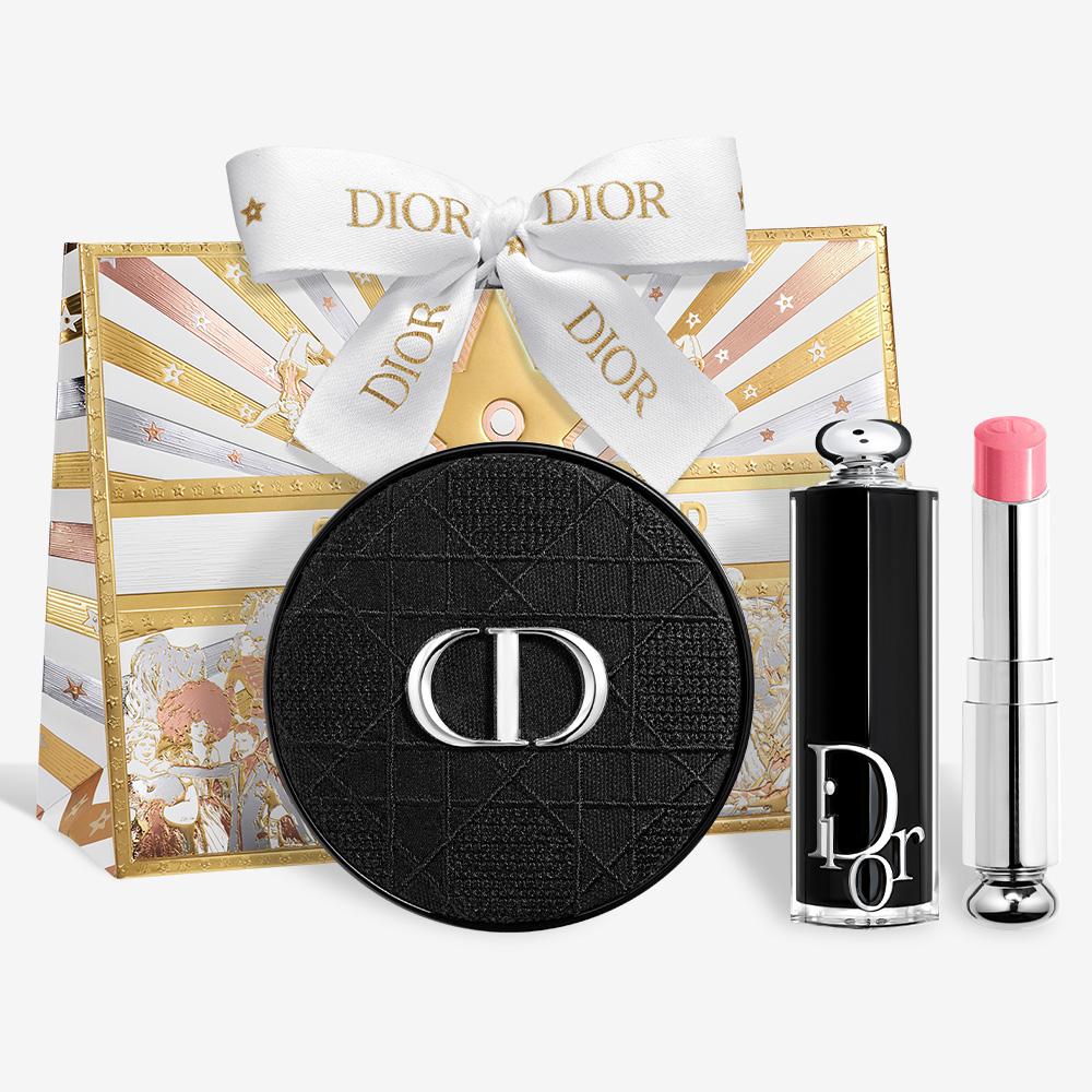 [단독/각인] 포에버 쿠션 & 어딕트 립스틱 세트 (+레드 파우치)