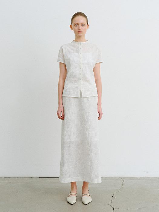 TVR JACQUARD STRETCH SKIRT_2COLORS