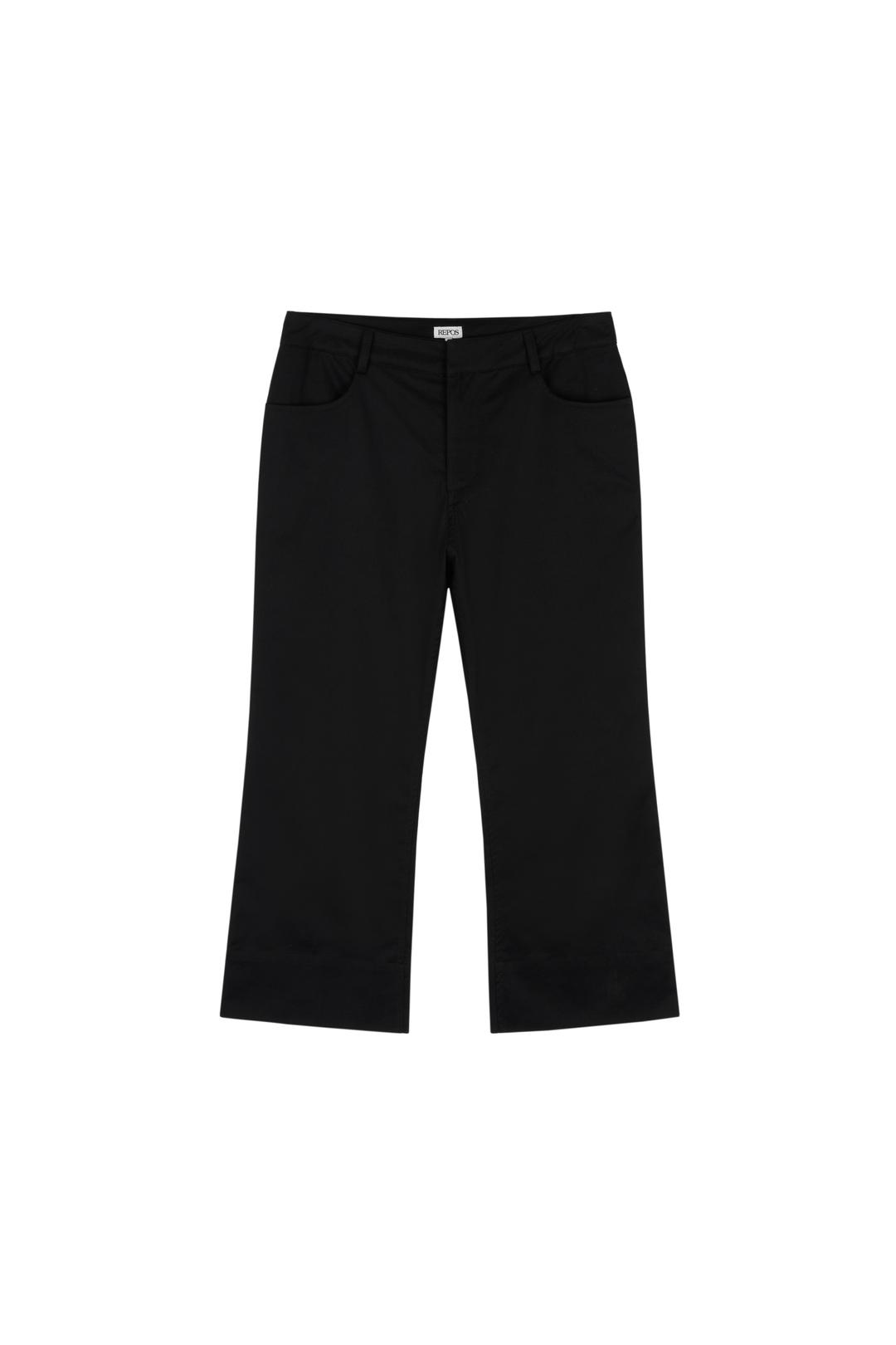 COTTON CAPRI PANTS (BLACK)