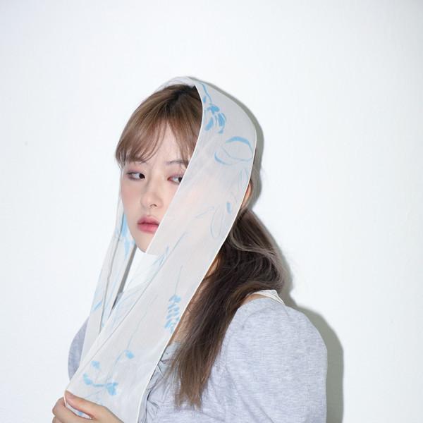 [Garden Drawings] 파랑 풀 longscarf
