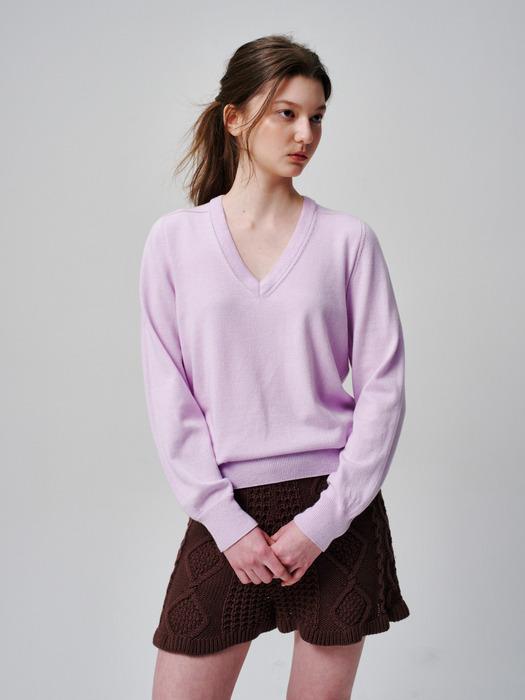 Signature Soft V-Neck Pullover (4color)