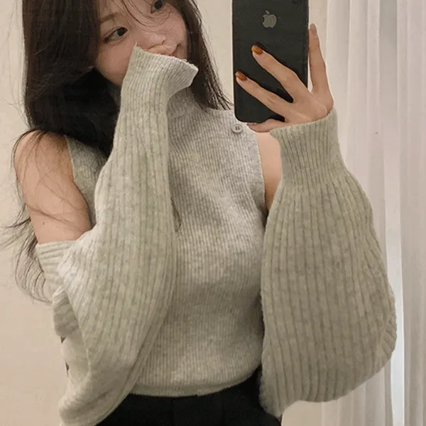 폴라 단추 볼레로 가디건 (*4color)