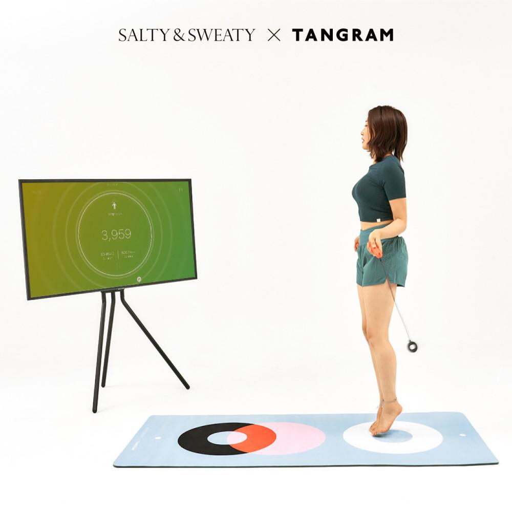 솔티앤스웨티 탱그램 요가매트 스마트줄넘기 TPE 8mm 대형 홈트 인테리어 매트