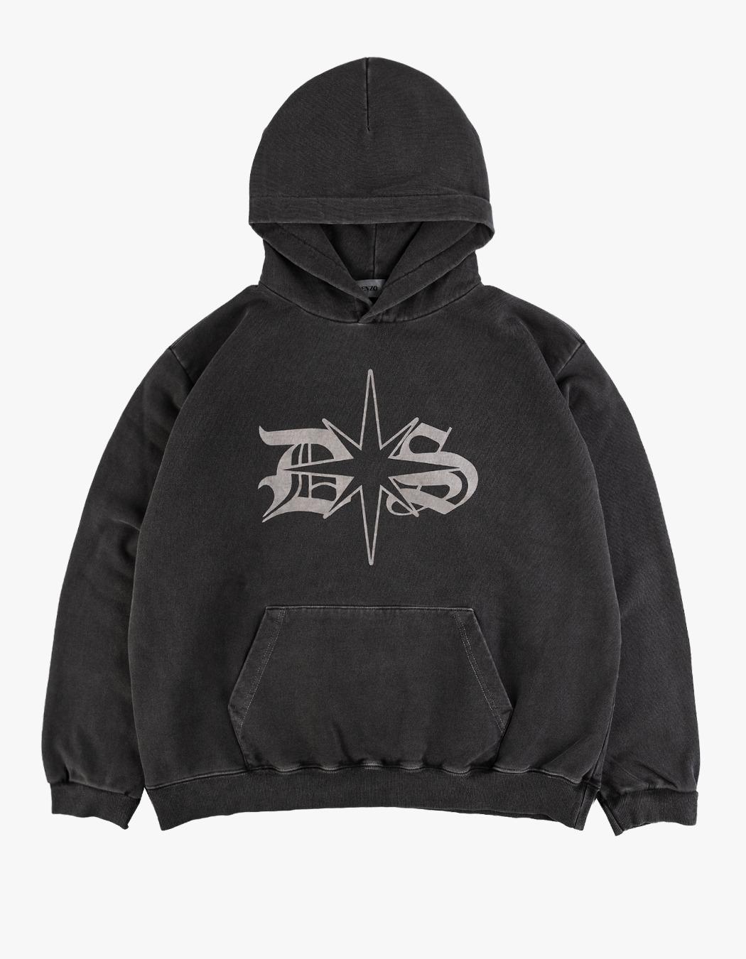 D.S Logo Hoodie - Pigment Black